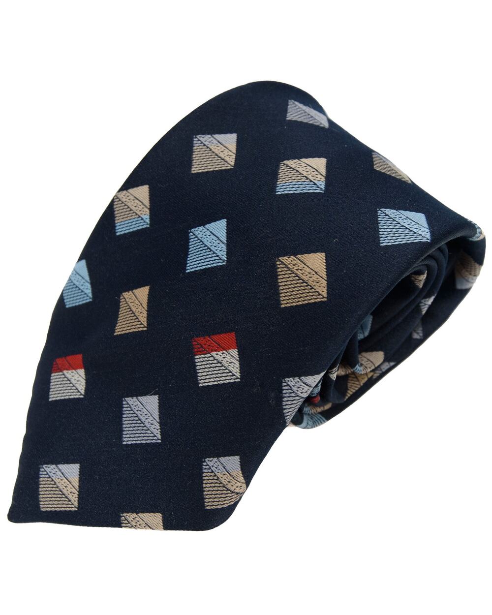 Vintage Brittania Blue Polyester 60's 70's Necktie Tie